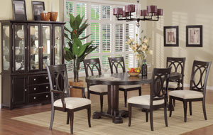 F2173 Table w/ F1265 / 6 Side arm Chairs